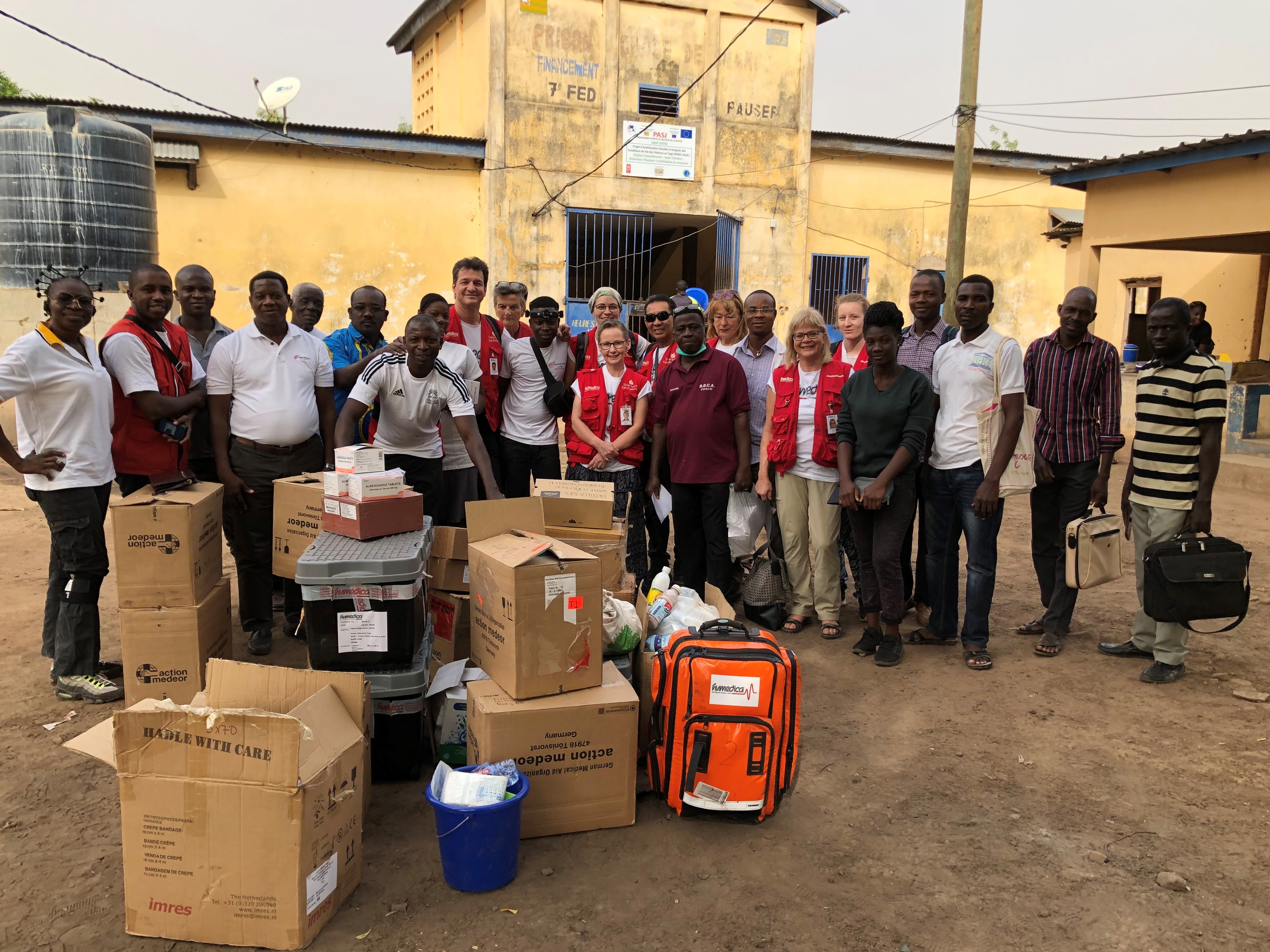 Wie 2017 besuchte dashumedica-Team auch 2019 wieder Gefängnisse im Togo. Foto:humedica