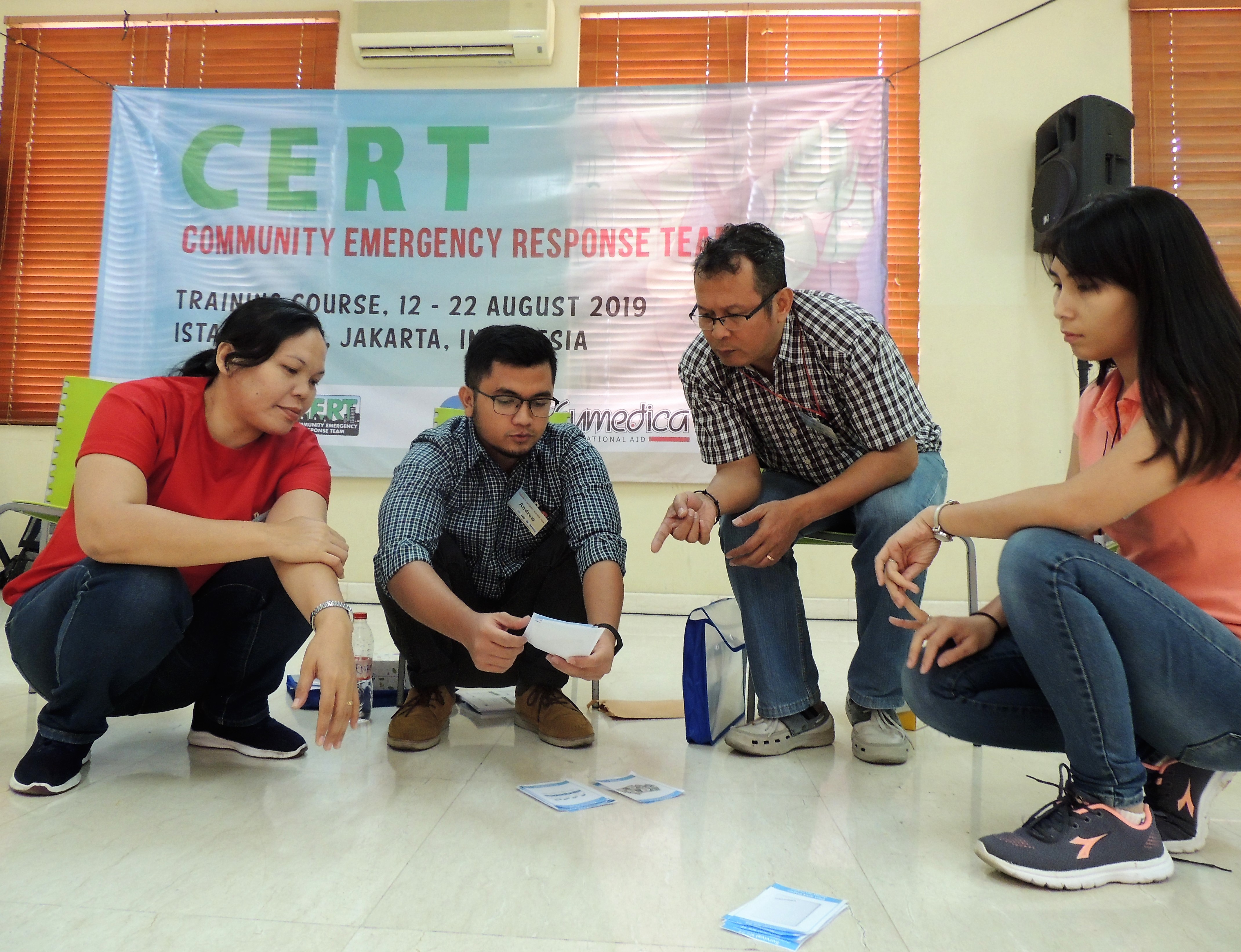 Teilnehmer des ersten CERT-Trainings in Jakarta. Foto: Alpha Omega