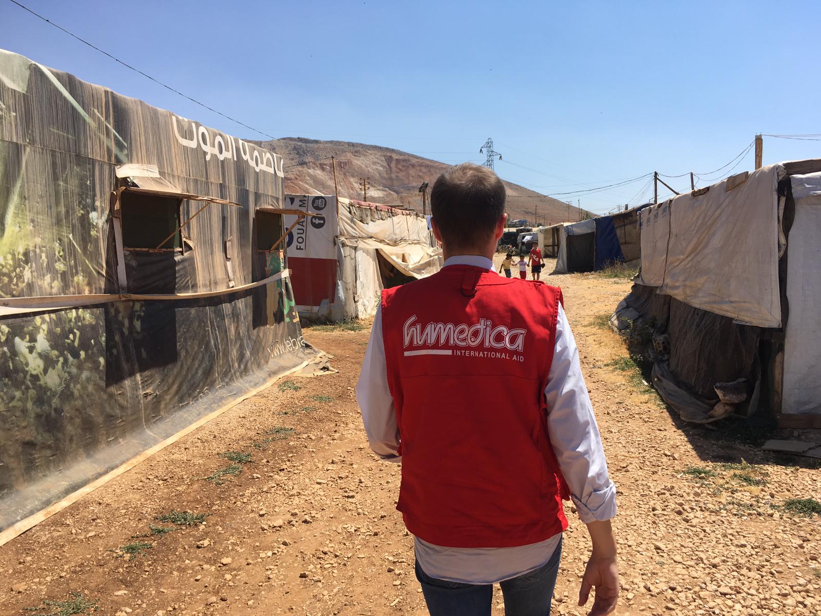 Unser humedica-Mitarbeiter besucht das Flüchtlingscamp im Libanon. Foto:humedica