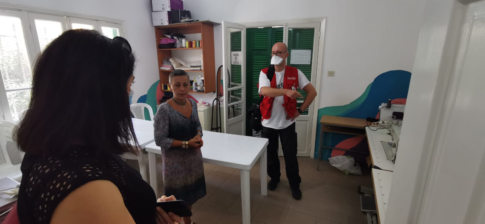 Das Team vor Ort koordiniert die Hilfsmaßnahmen zusammen mit anderen Organisationen. Foto:humedica