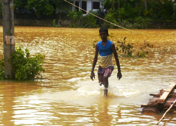Erneut stellen schwere Überschwemmungen die Bewohner im Süden Sri Lankas vor massive Herausforderungen. Foto:humedica Lanka