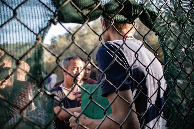 Das Flüchtlingslager Moria auf Lesbos ist heillos überfüllt. Foto: Tessa Kraan, Bootvluchteling