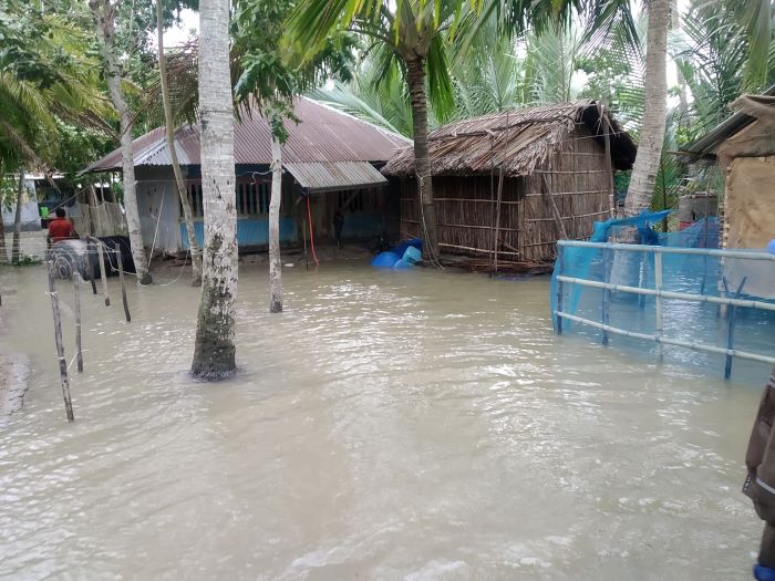 Zyklon Amphan hat große Teile Bangladeschs überflutet. Es war die erste Katastrophe nach Ausbruch der weltweiten COVID-19 Pandemie. Foto: humedica